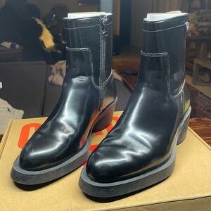 Camper Black Leather Boots